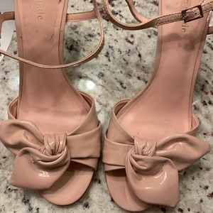 Kate Spade Heels size 8 soft pink/nude worn once!
